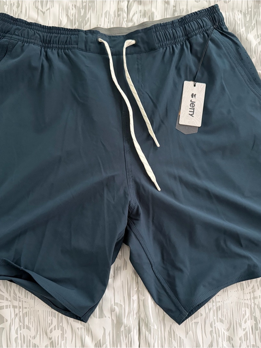 Jetty Coaster Lined Active Shorts Men’s Large Navy Blue NWT
